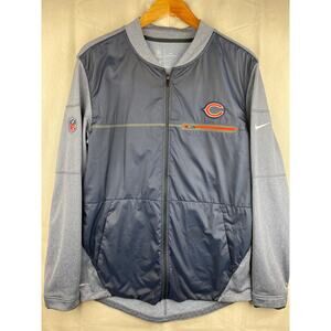 Nike Shield NFL On Field Apparel Chicago Bears Full Zip Jacket Men’s sz Medium M